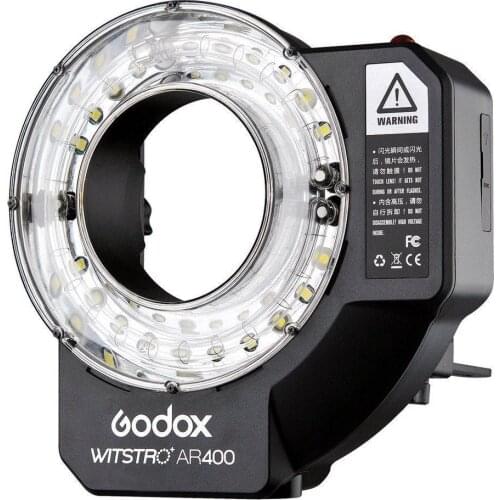 Godox Witstro AR400 400W Li-ion Battery Ring Flash Speedlite + LED Video Light
