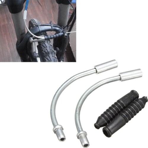 Hot Two Pairs Bike V-Brake Elbow Brake Pipe Noodles Boots With Rubber Sleeve Kit