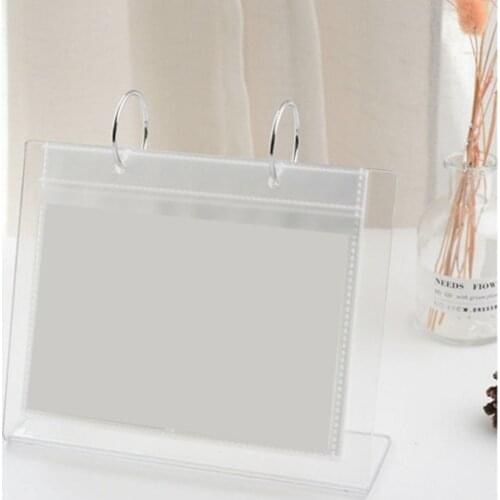 Multi-purpose Desktop Standing Photo Album A6/A5/A3 Clear LOMO Photo Holder Postcards Display Rack Mini Poster Frame