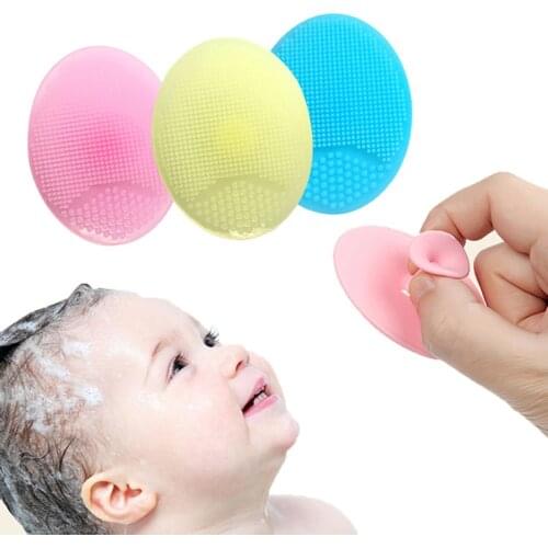 Soft Massage Baby Silicone Wash Pad Exfoliating Blackhead Silicone Washing Brush Baby Facial Cleanser Silicone Cleaning Brush