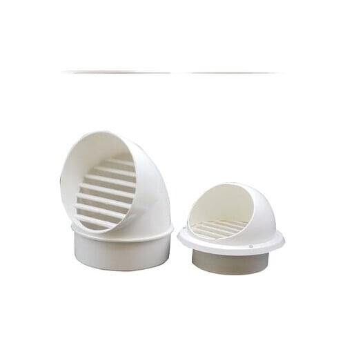 New PVC Ventilation Exhaust Grille round Wall Ceiling Air Vent Grille Ducting Cover Outlet Heating Cooling Waterproof Vent Cap