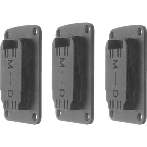 HLZS-3Pcs Power Tool Stand for Dewalt DCB Series Lithium Battery Holder for M18 18V Lithium Battery Fixed Seat Tool