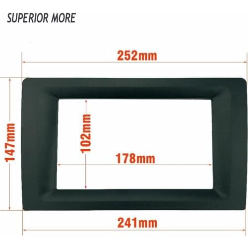 2 Din Universal Fascia 10.1 Inch Frame Change To 7 Inch Car Radio Fascia Frame Car DVD Dash Kit Installation Frame Trim ABS+PC