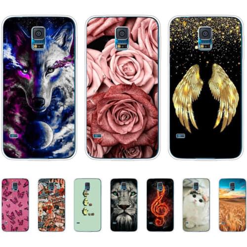 Silicone phone Case For Samsung Galaxy S5 i9600 SM-G900F cover For Samsung S5 Mini SM-G800F G800 4.5" inch Phone shell bumper