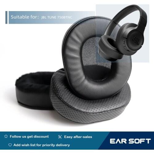 Earsoft Replacement Ear Pads Cushions for JBL TUNE 750BT Headphones Earphones Earmuff Case Sleeve Accessories