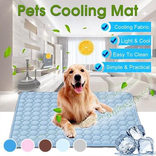 Dog Summer Pad Mat Cooling For Dogs Cat Blanket Sofa Breathable Pet Dog Bed Summer Washable For Small Medium Large Dogs