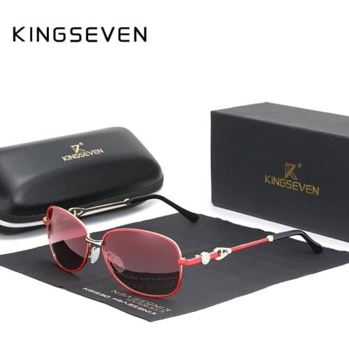 KINGSEVEN Fashion Sun Glasses For Women Polarized Gradient Sunglasses Women Luxury Design oculos Ladies Trending Shades Styles