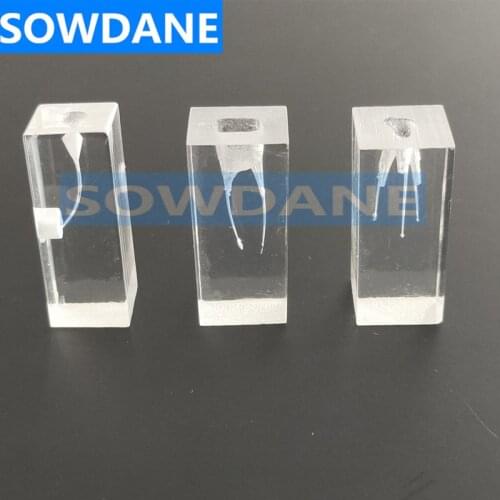 3 pcs 1:1 Resin Dental Endodontic Student Study Teaching Practice Operation Model Transparent without files