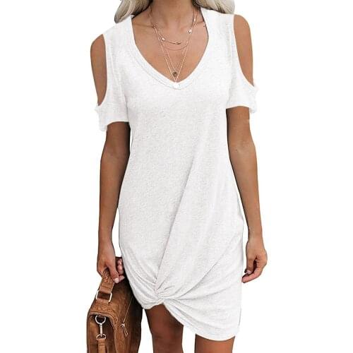 Womens 2021 Spring/Summer Skirt Solid new strapless kink T-shirt dress with short sleeves in solid color