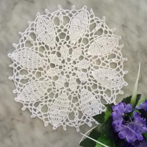 2021 Cotton Placemat Cup Drink Coaster Mug Kitchen Wedding Dining Table Place Mat Cloth Lace Crochet Tea Coffee Doily Plate Pad