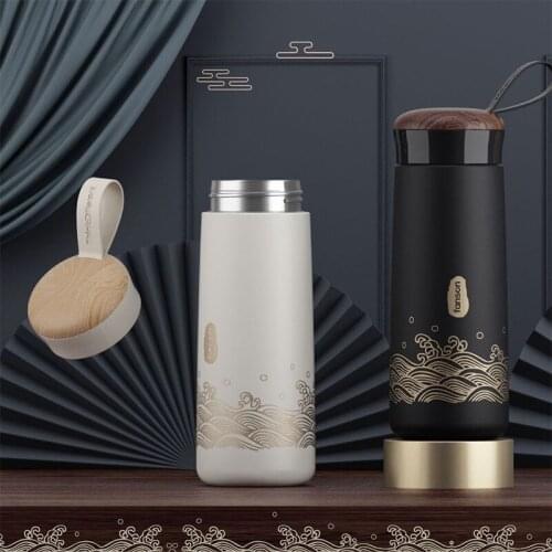 400ml Thermal Cup Vacuum Flask Coffee Mug 304 Stainless Steel Business Portable Travel Insulated Bottle Tea Mug For Gift