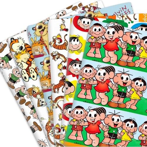 50*145cm Movie Cartoon Tiger Lions 100% Pure Or Polyester Cotton Fabric Patchwork Sewing Quilting Fabrics Quilt DIY Cloth