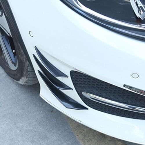 6pcs Universal front bumper spoiler styling accessories for Acura RLX CL EL CSX ILX MDX NSX RDX RL SLX TL TSX Vigor ZDX