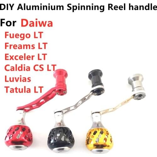 DIY Aluminum Fishing Reel handle for Daiwa Fuego lt Freams lt Exceler lt Caldia Luvias Tatula lt Spinning Fishing reel handle