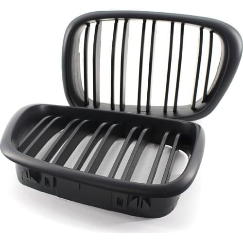 Car Front Hood Kidney Grille Grill For BMW E39 5 Series 1999-2003 Car Air Intake Grille Replacement