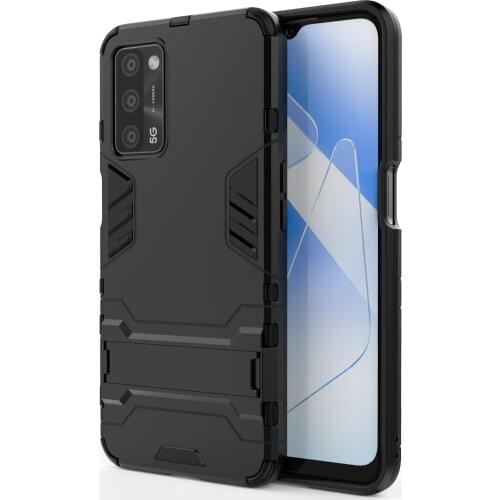Kickstand Armor Case for OPPO A93 A92 A91 A72 A73 A53S A54 A52 Hard PC+ Silicone Cover OPPO F1S F3 F5 Plus F9 F11 F17 Pro Bumper