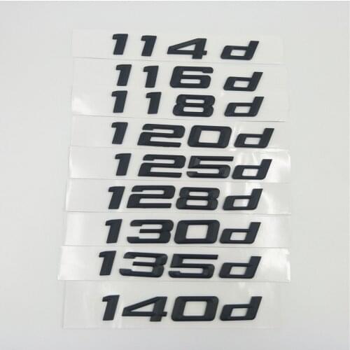 For BMW 1 series E81 E82 E83 E87 E88 F20 F21 114d 116d 118d 120d 125d 128d 130d 135d 140d Rear Emblem Car Sticker