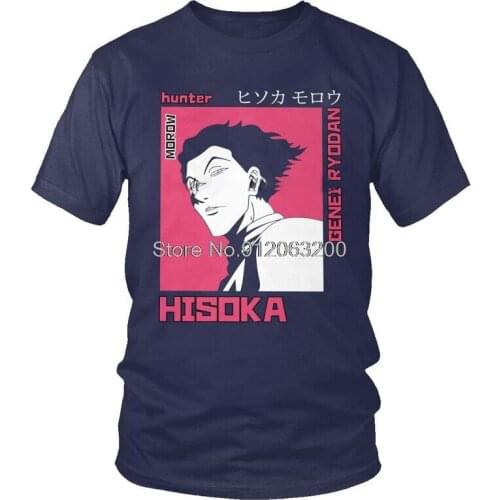 Tvoe Hunter X Hunter T Shirt Men Short Sleeve Cotton Anime Manga T-shirt Hxh Hisoka Morow Tee Tops Fashion Tshirt Gift Idea