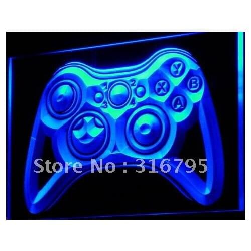 I733 Game Controller Console Bar Pub LED Neon Light Light Signs On/Off Switch 20+ Colors 5 Sizes