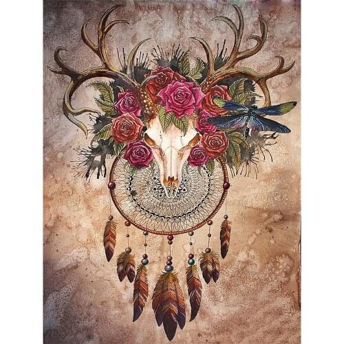 Dream Catcher Religion DIY Cross Stitch Embroidery 11CT Kits Needlework Craft Set Cotton Thread Printed Dropshipping