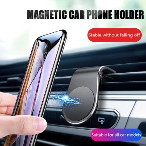 Magnetic Car Phone Holder Air Vent Mount For Phone In Car GPS Mobile Phone Support Stand For iPhone X Samsung S9 Xiaomi Huawei