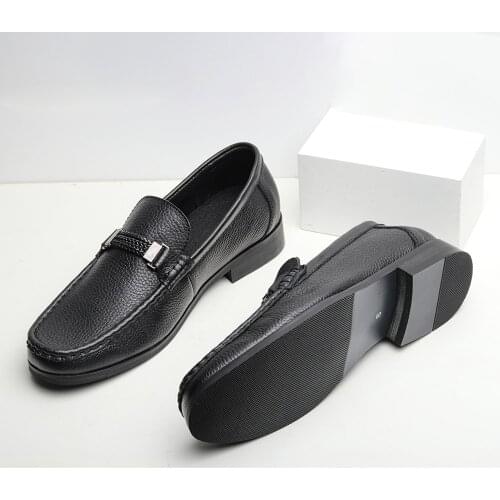 39~46 Genuine Leather men shoes 2021 Summer Men shoes Natural Cow Leather #TT730