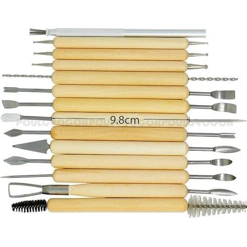 Ceramic tools 14pcs radium wire knife indentation pen carving knife clay knife clay sculpture combination set