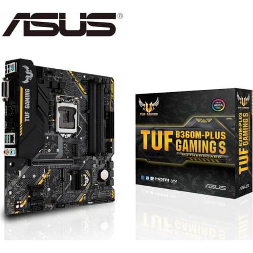 New original mainboard for ASUS TUF B360M-PLUS GAMING S DDR4 LGA 1151 USB2.0 USB3.0 USB3.1 64GB B360 Desktop motherborad