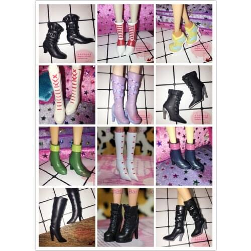 1/6 New Original multiple Colorful Doll Accessories Fashion Sneaker Flat Shoes Genuine Sandals Shoes for Barbie Doll Shoes