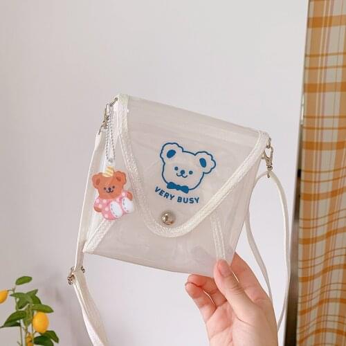 Sharkbang New Arrival Kawaii Bear Multifunctional Makeup Stationery Storage Bag Handbag Travel Bag Kids Gift School Stationery