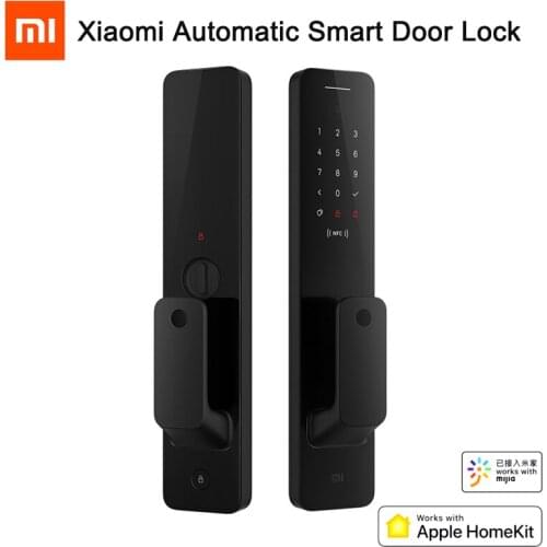Original Xiaomi Automatic Smart Door Lock Biometric Fingerprint NFC Security Smart Lock Work with Apple HomeKit & Mi Home App