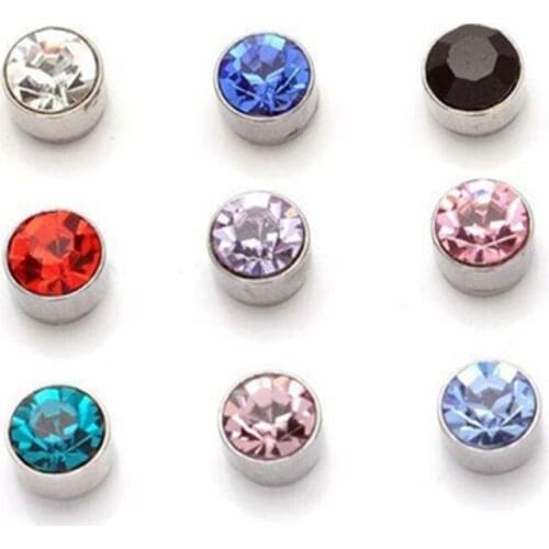50pair Magnet Colorful Stud Earring Slimming Weight Loss Anti Cellulite For Men Women Health Care Iron Ear Nail Products