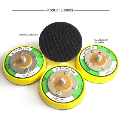 3 Inch Sanding Backup Pad Sander Backing Pad for Hook & Loop Sanding Discs 5/16"-24 Thread Power Tools Accessories cricut