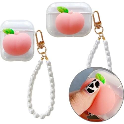 Funny Squeeze Peaches Silicone Earphone Case for Apple AirPods1 / 2 Pro3 Earbuds Silicone Box Wireless Bluetooth Headset Case