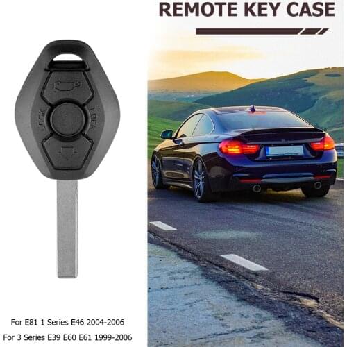 3 Buttons Remote Car Key Fob Case Replacement Car Key Shell Fob for BMW E81 E46 E39 E60 E83 E53 Z3E85 E86 Z4 X5 E36 X3 E53