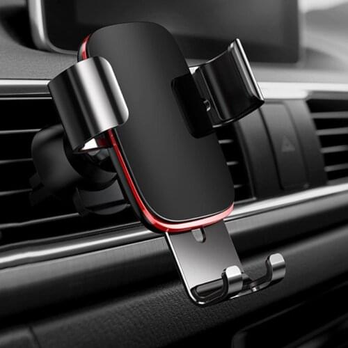 SOONHUA 360 Degrees Rotation Car Air Vent Clamp Mount Phone Holder Universal Anti Skid Holder Auto Lock Adjustable Stand Bracket
