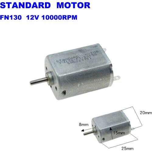 STANDARD MOTOR FN130-FT/08450 12V 10000RPM Micro 15mm*20mm Mini Metal DC Motor Engine 2mm shaft For Toy Car Model DIY
