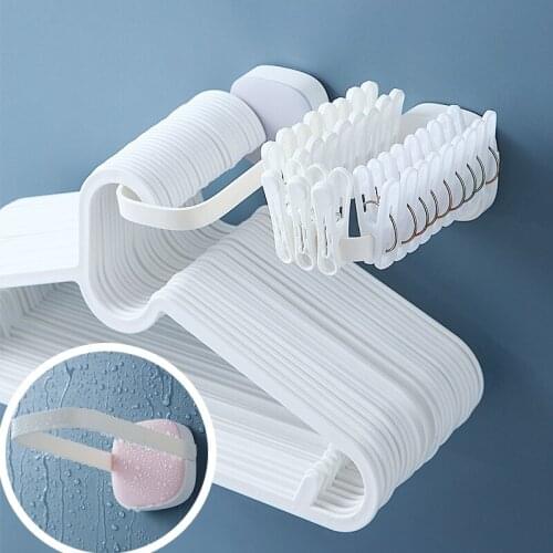 Clothes Hanger Organizer Space Saving Hanger Multifunction Plastic Clothes Rack Adjustable Storage Rack Household Accessories