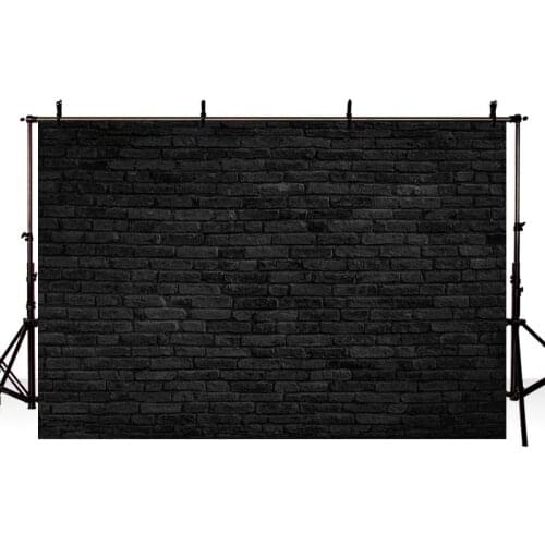 DAWNKNOW Wall Vinyl Photography Background For Black Wall Brick Children Photo Shoot Backdrdop For Newborn Photo Studio lv2393