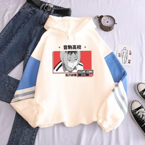 Japan Anime Haikyuu Kozume Kenma Printing Hoodies Men Harajuku Anime Volleyball Junior Pattern Streetwear Oversize Winter Hoodie