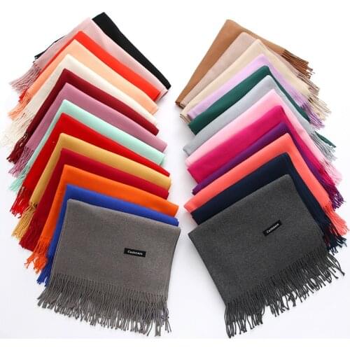 Female Male Canada Wool Cashmere Scarf Pashmina Tassels Women Wrap Warm Luxury Brand Scarf Unisex Men SCARF