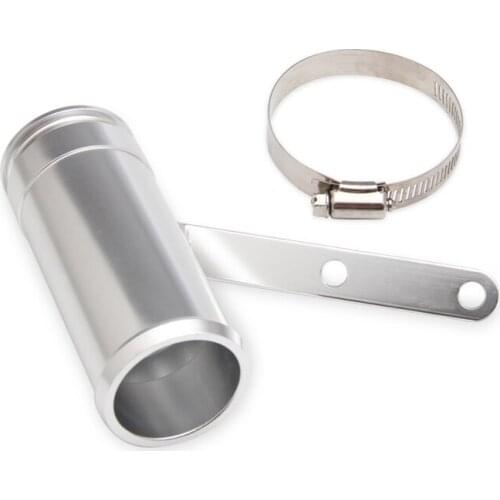 1Pc Universal Round Car Rear Round Exhaust Pipe Tail Muffler Silver Replacement Car Accessories Turbine muffler For Dodge