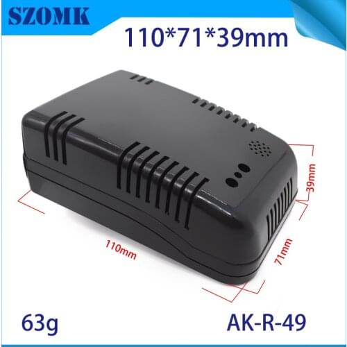 10 pieces a lot 110*71*39mm szomk din rail wall mount case case for electronics boxes for electronics plastic electronic boxes