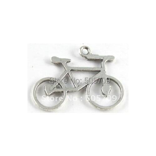 225PCS Tibetan silver cute bike charms A15503