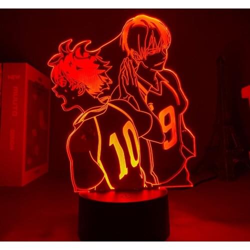 3D Lamp Anime Figure Haikyuu Motion Sensor Light Valentines Day Gift Holiday Lighting Decoration Bedroom Nightlight Child