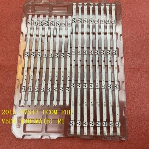 New 5set=40pcs LED strip for Samsung UN43J5200 2015 SVS43 FCOM FHD V5DN-430SMA-R1 V5DN-430SMB-R1 BN96-37294A 37295A BN96-38878A