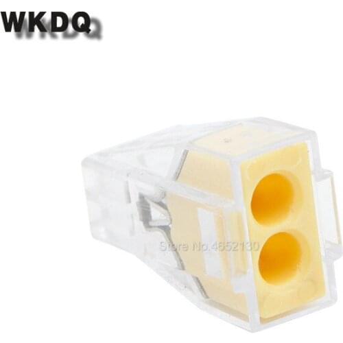 773 102 Quick Wire Connector 2 Pins Electrical Connectors 773 Series Push-in Connection Terminal Block Mini Junction Box 10Pcs