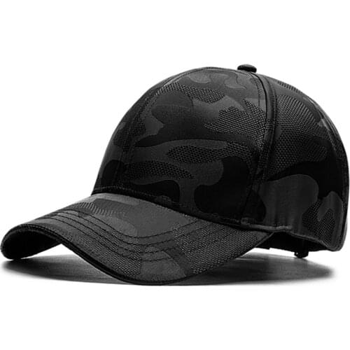 Big Head Man Plus Size Baseball Cap Men Summer Thin Fabric Mesh Sun Hat Male Snapback Hats M 55-60cm L 60-65cm