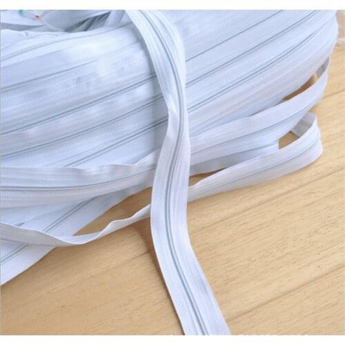 30 yard White/Black nylon zipper Do the bags Tent Backpack zippers sofa cover Free cutting Distribution gift zipper head