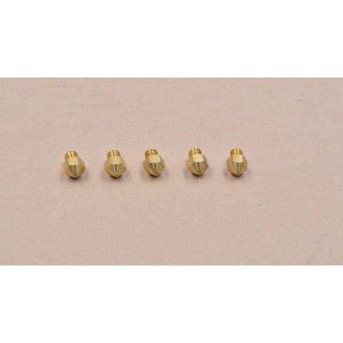 3D Printer nozzle 0.4mm extruder print head for 1.75mm MK8 Makerbot 5pcs